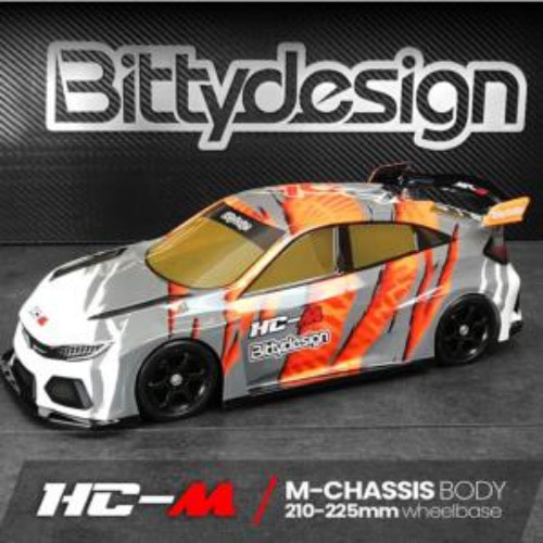 (M 샷시 바디) BITTY DESIGN - HC-M, 1/10 M-Chassis Body (Clear)BDFWD-HCM